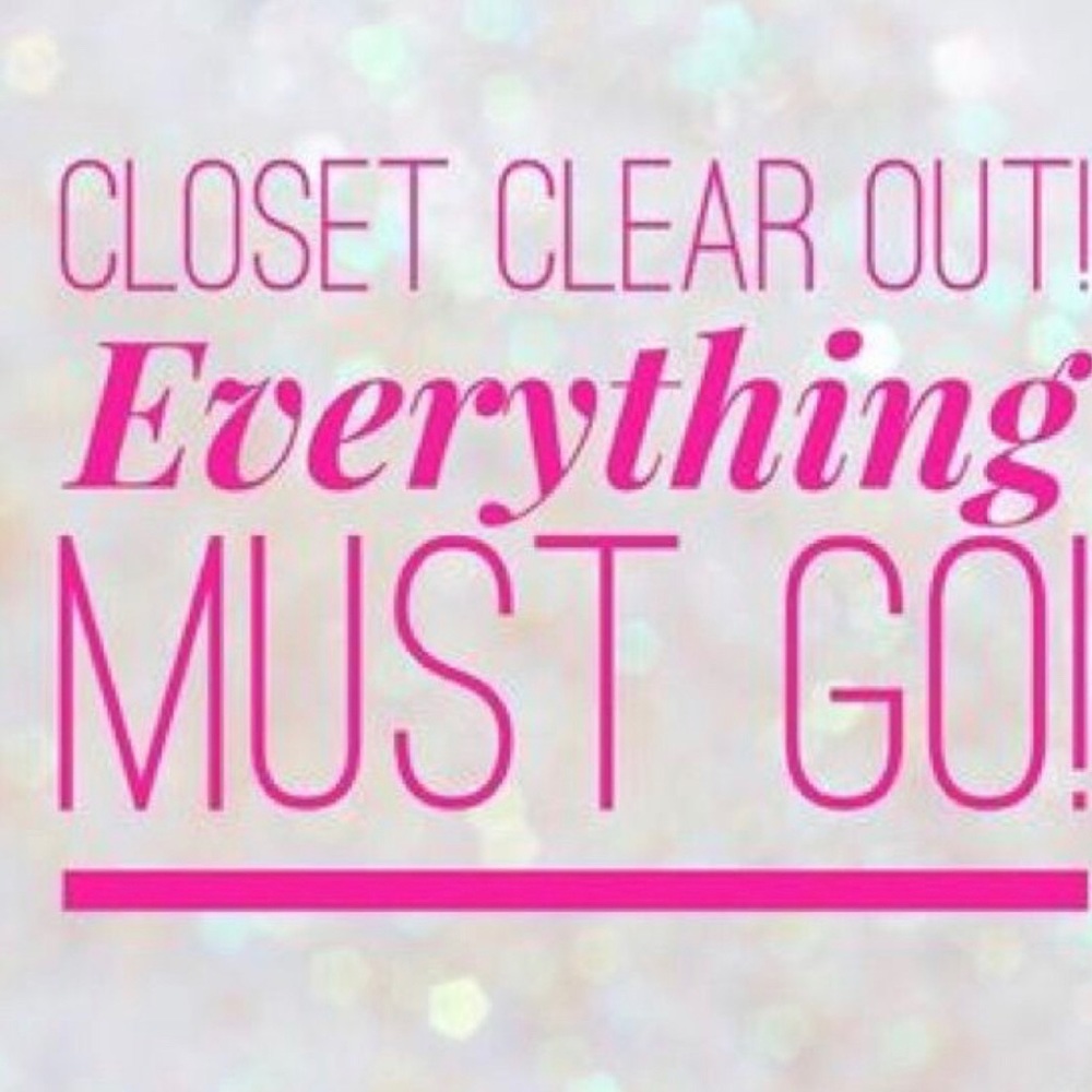 Clearing out my closet!